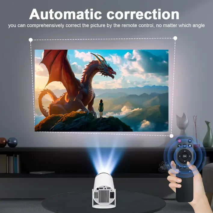 Magcubic Projector Android 11 4K 1280*720P HY300 Dual Wifi 260ANSI 180°flexible BT5.0 Cinema Outdoor Portable Projetor HY300 Pro SmartMagcubic